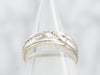 White Gold Diamond Band with Diamond Accents