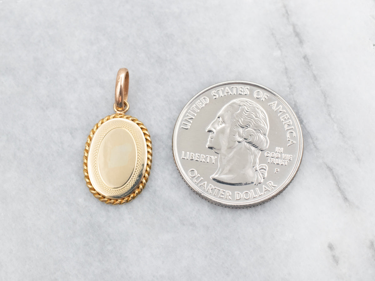 Upcycled 18-Karat Gold Cufflink Pendant