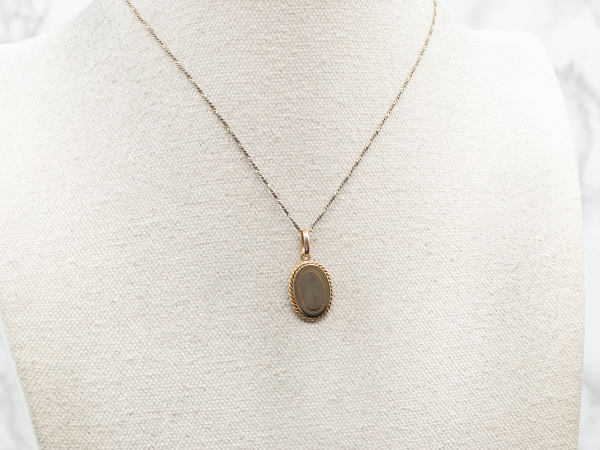 Upcycled 18-Karat Gold Cufflink Pendant