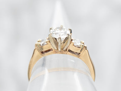 Timeless Three Stone Diamond Engagement Ring