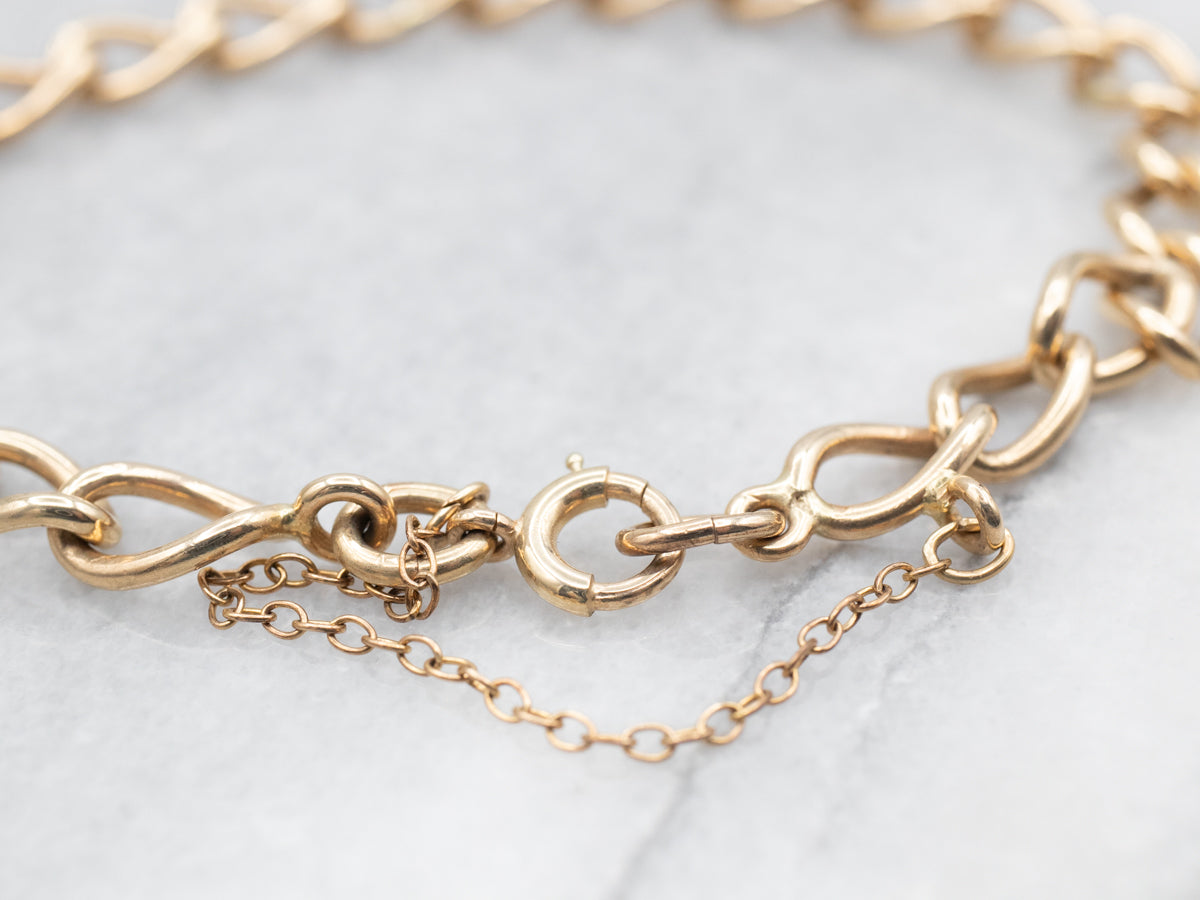 Yellow Gold Curb Link Bracelet