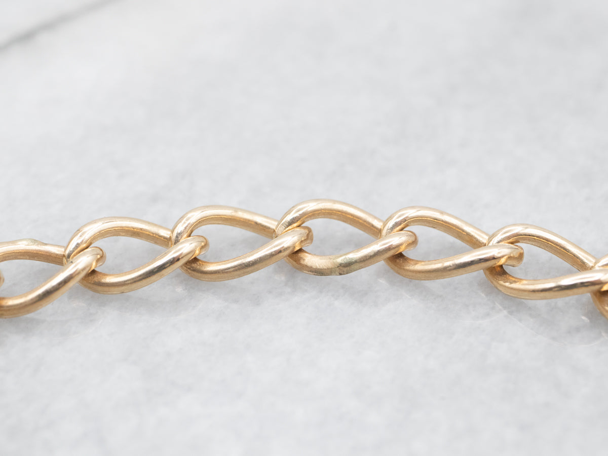 Yellow Gold Curb Link Bracelet
