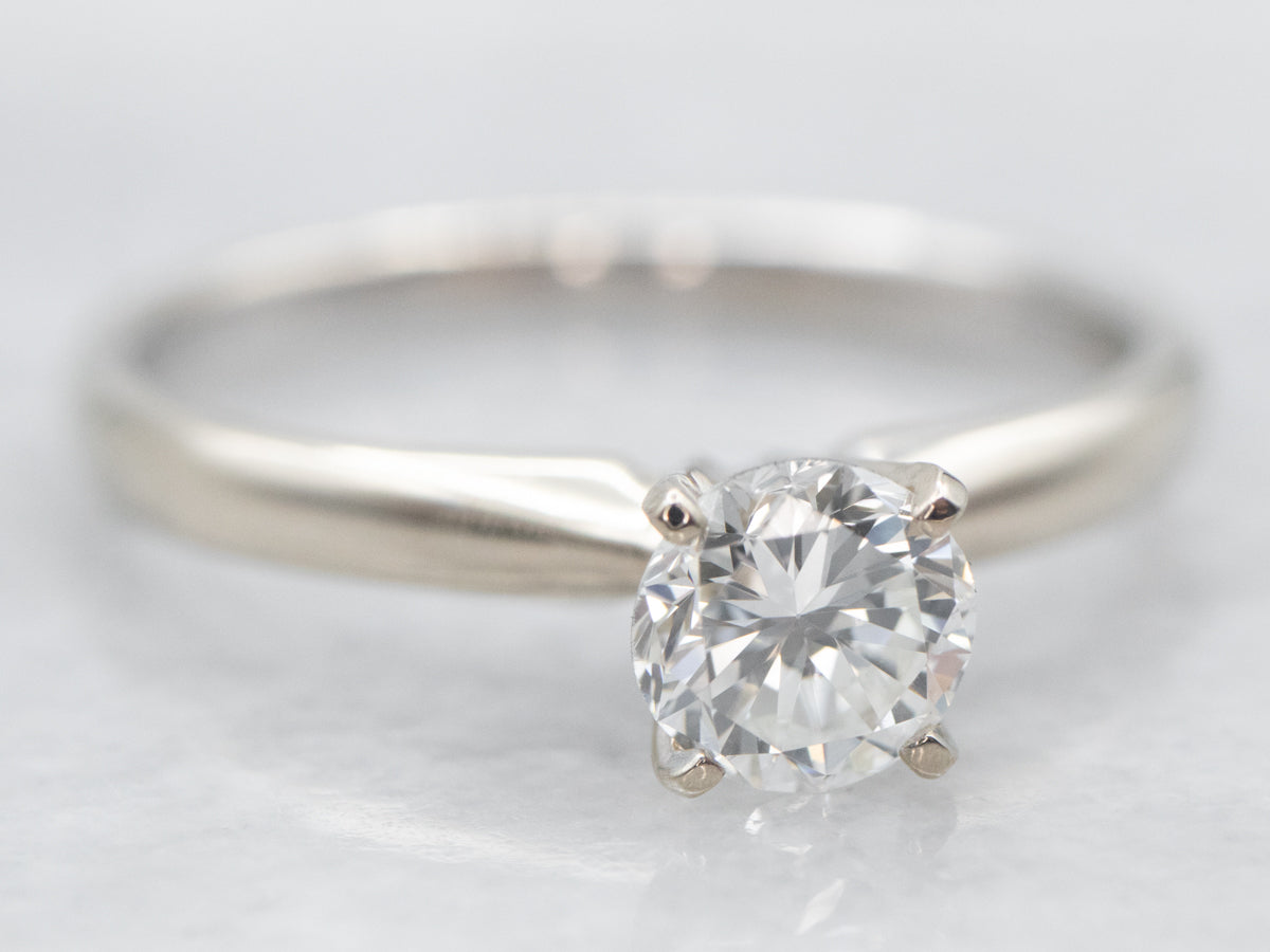 White Gold Diamond Solitaire Engagement Ring
