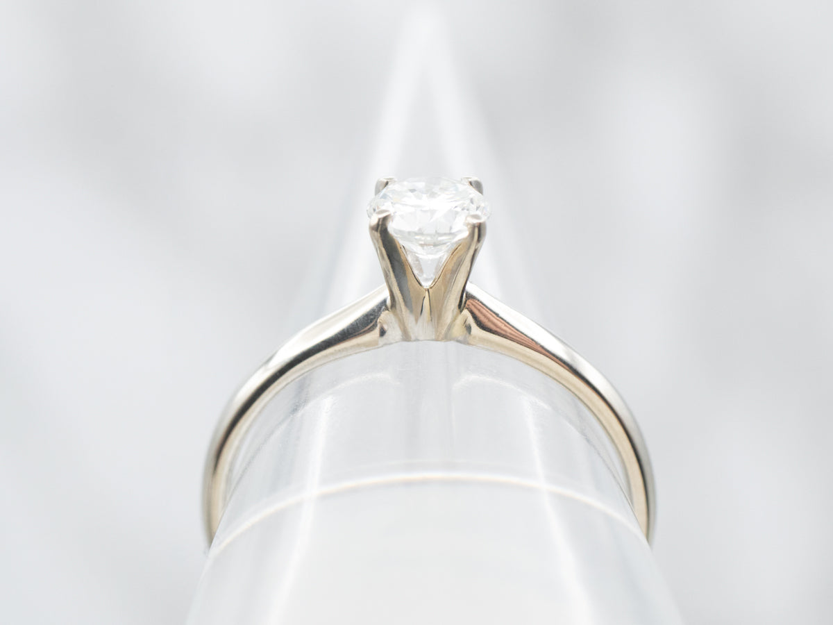 White Gold Diamond Solitaire Engagement Ring