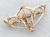 Yellow Gold Charm Holder Brooch or Pendant