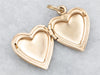 Yellow Gold Etched Heart Shaped Locket