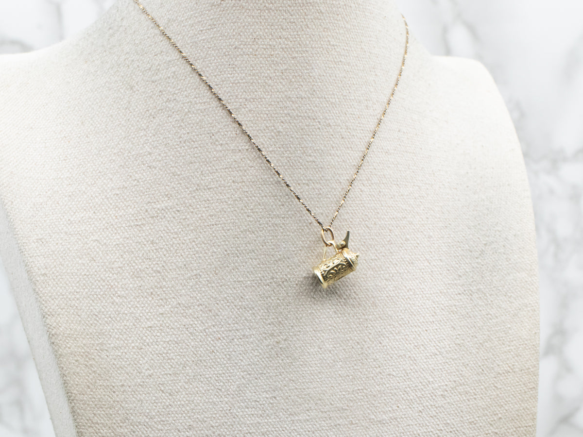 Yellow Gold Beer Stein Charm