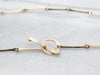 Yellow Gold Handmade by Sonya Bar Link Necklace with Toggle Clasp