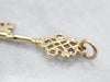 Yellow Gold Ornate Key Pendant