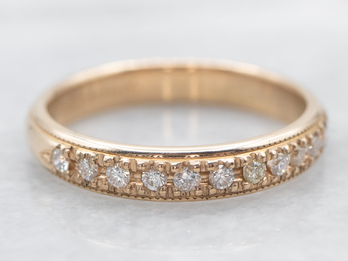 Yellow Gold Diamond Wedding Band