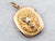 Yellow Gold Old Mine Cut Diamond and Demantoid Garnet Lion Locket with Monogram