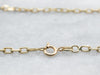 Yellow Gold Rectangle Link Chain with Spring Ring Clasp