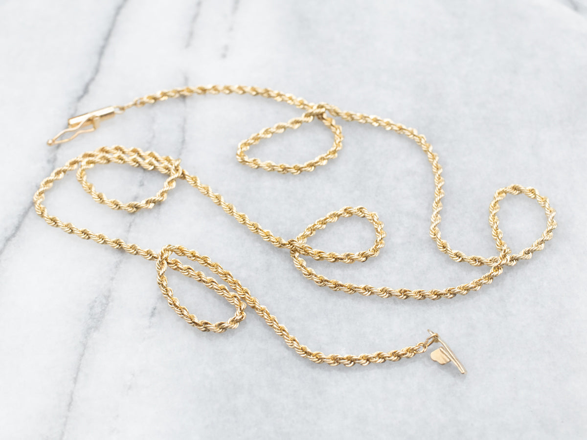 Yellow Gold Rope Twist Chain