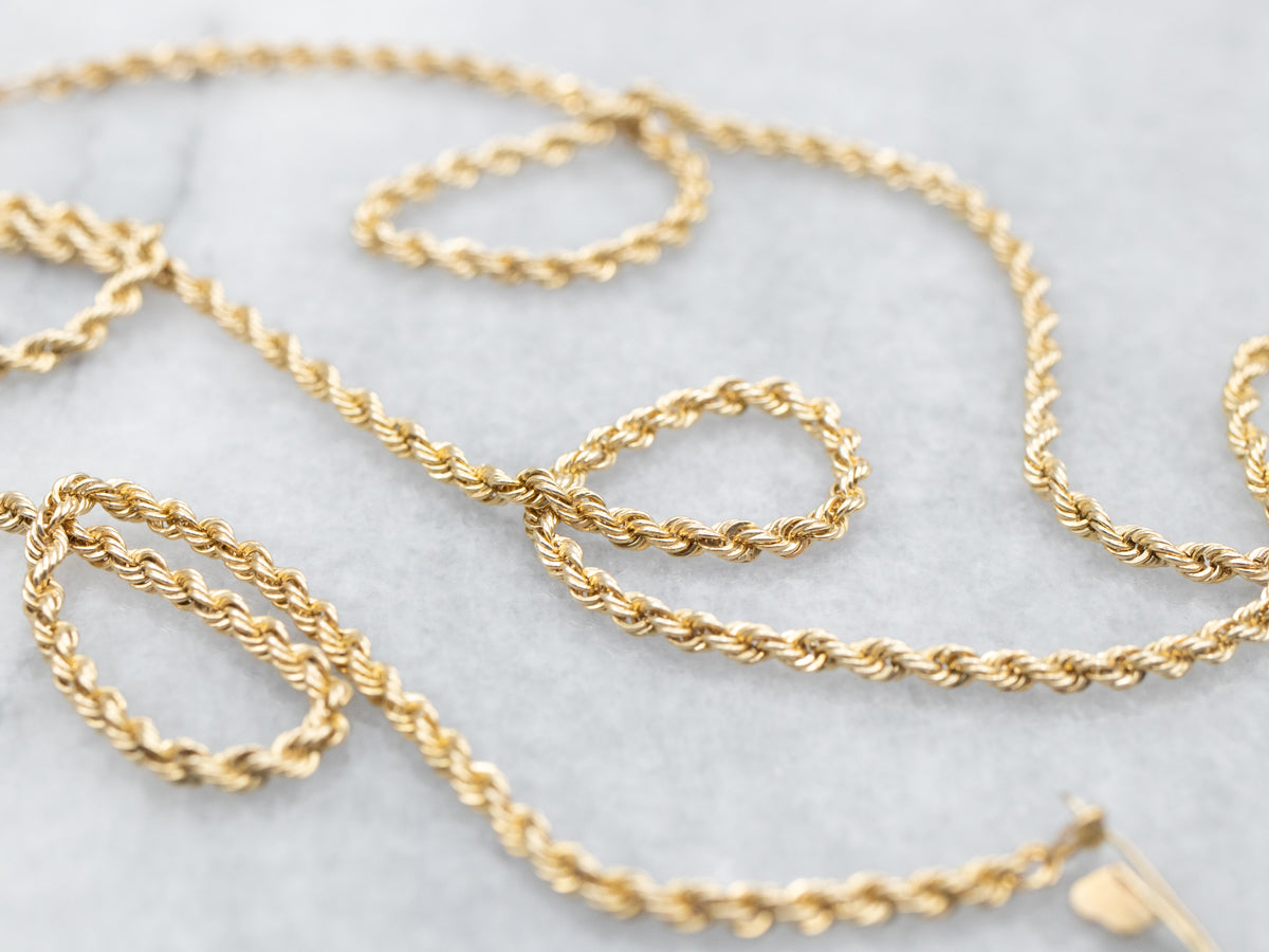 Yellow Gold Rope Twist Chain