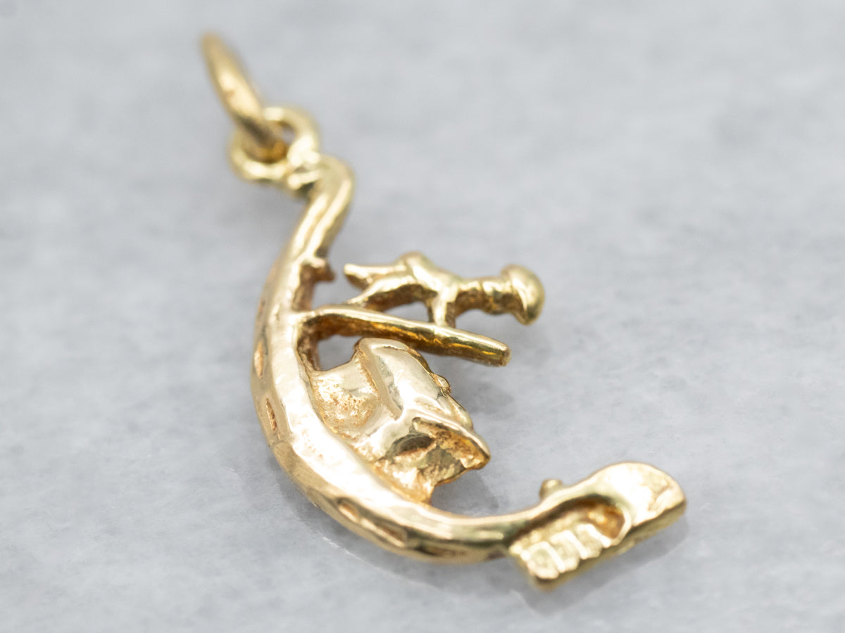 Vintage 18K Gold Gondola Charm