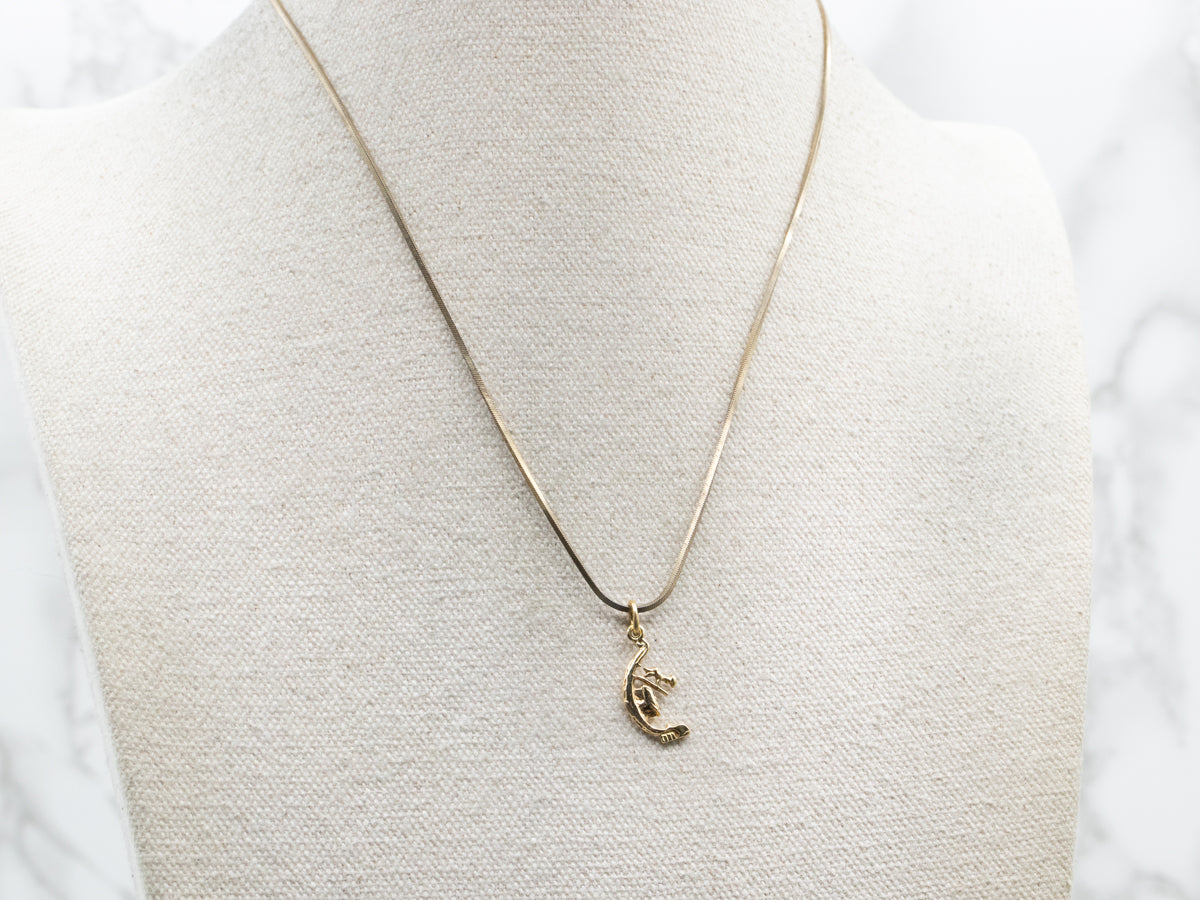 Vintage 18K Gold Gondola Charm