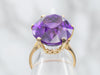 Amethyst Solitaire Cocktail Ring