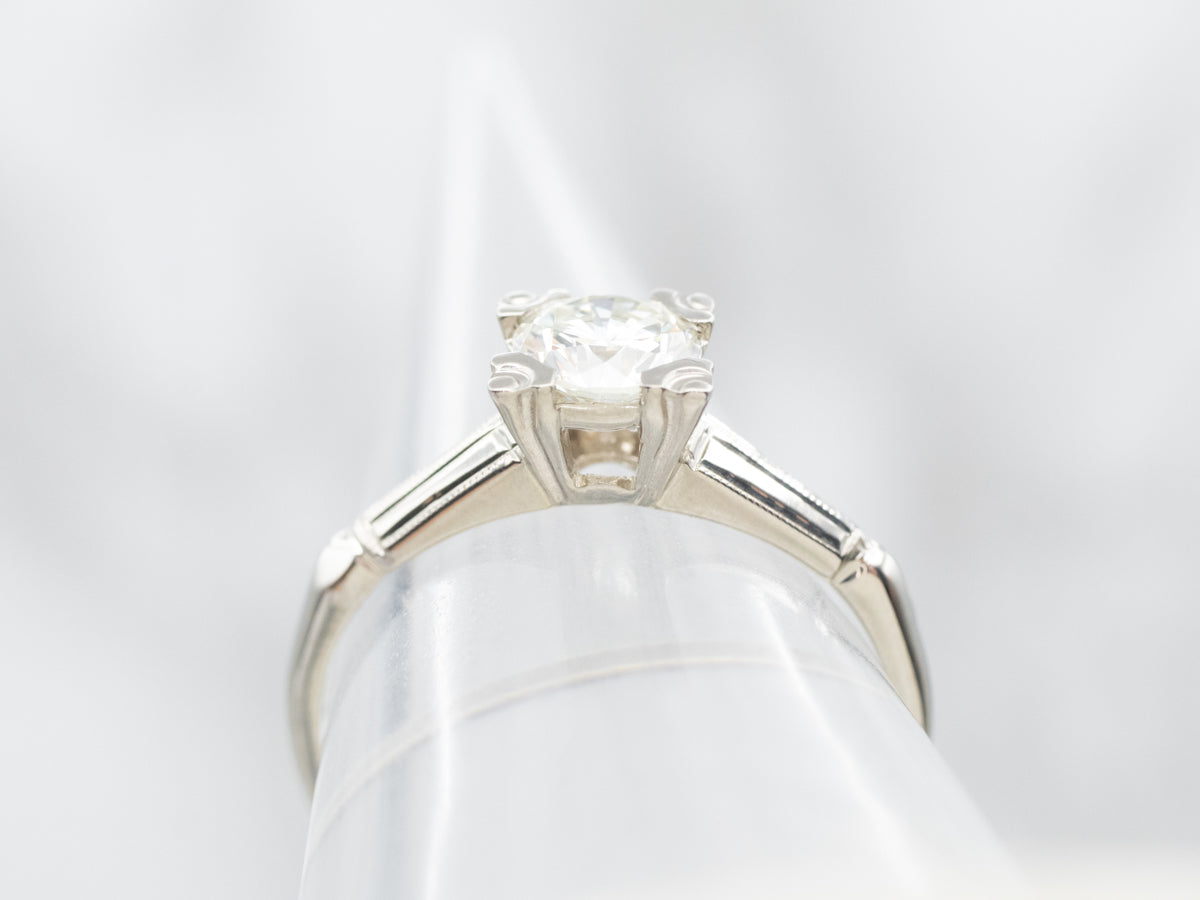 White Gold Diamond Solitaire Engagement Ring
