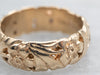 Yellow Gold Floral Wedding Band