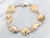 Yellow Gold Shell Link Bracelet with Lobster Clasp