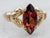 Vintage Marquise Cut Garnet Ring