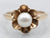 Yellow Gold Saltwater Pearl Flower Ring