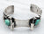 Sterling Silver Native American Turquoise and Coral Watch Cuff Bracelet