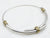 Mixed Metal Modernist Mexican Collar Necklace