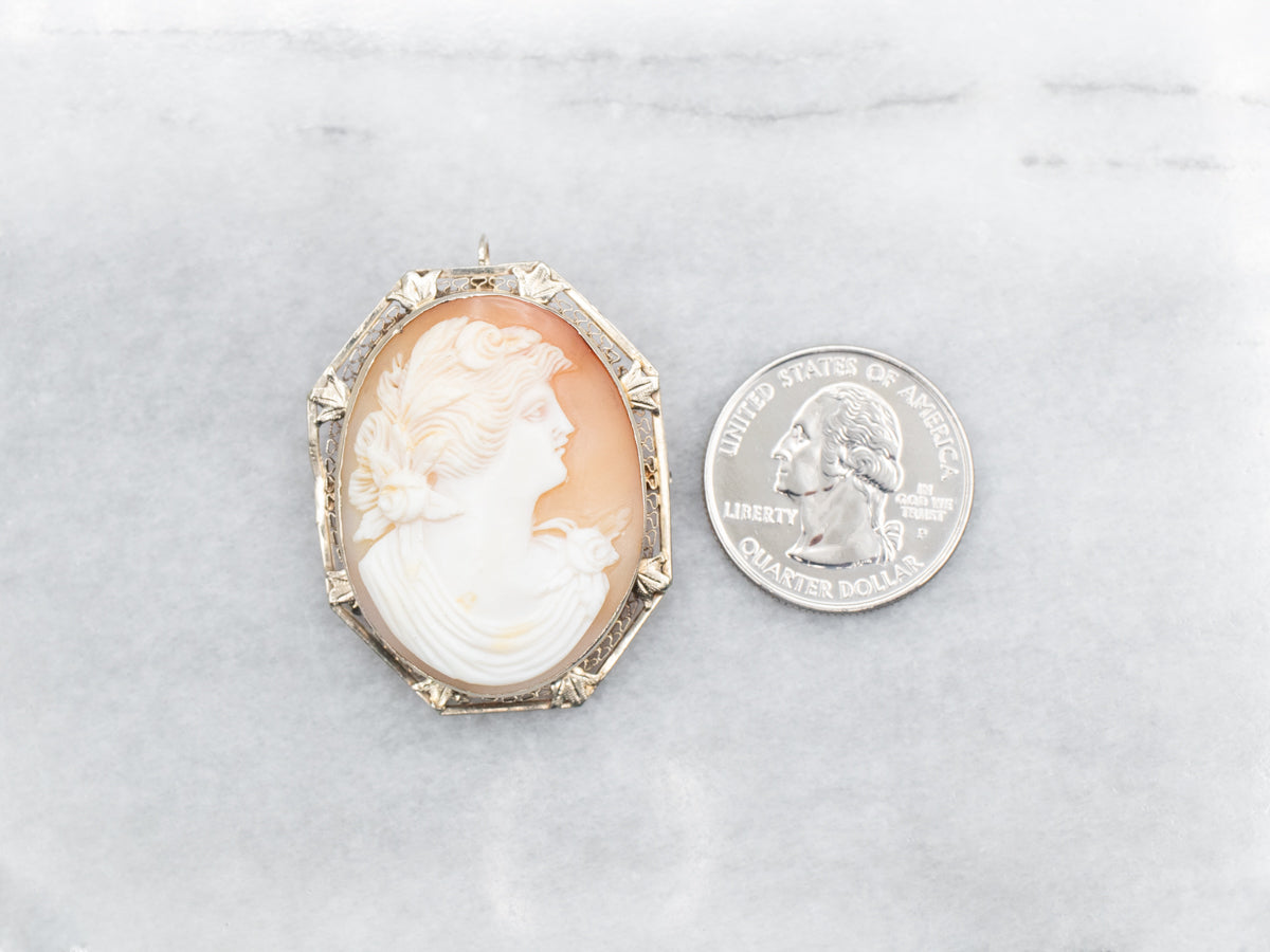 Vintage Cameo Brooch or Pendant