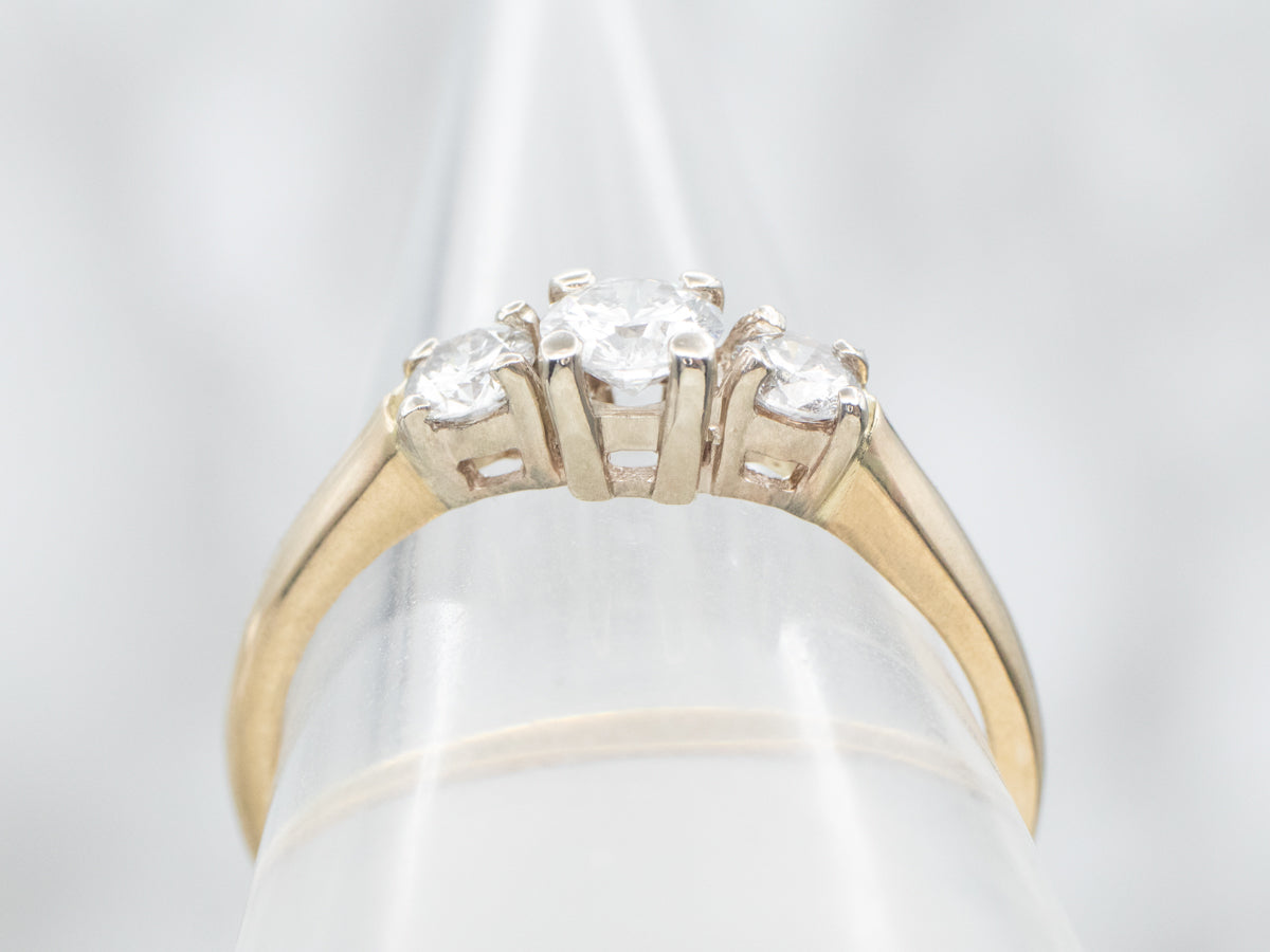 Three Stone Diamond Engagement Ring