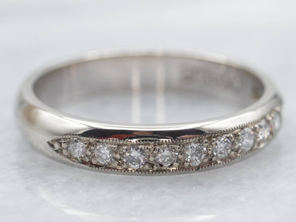 White Gold Diamond Wedding Band