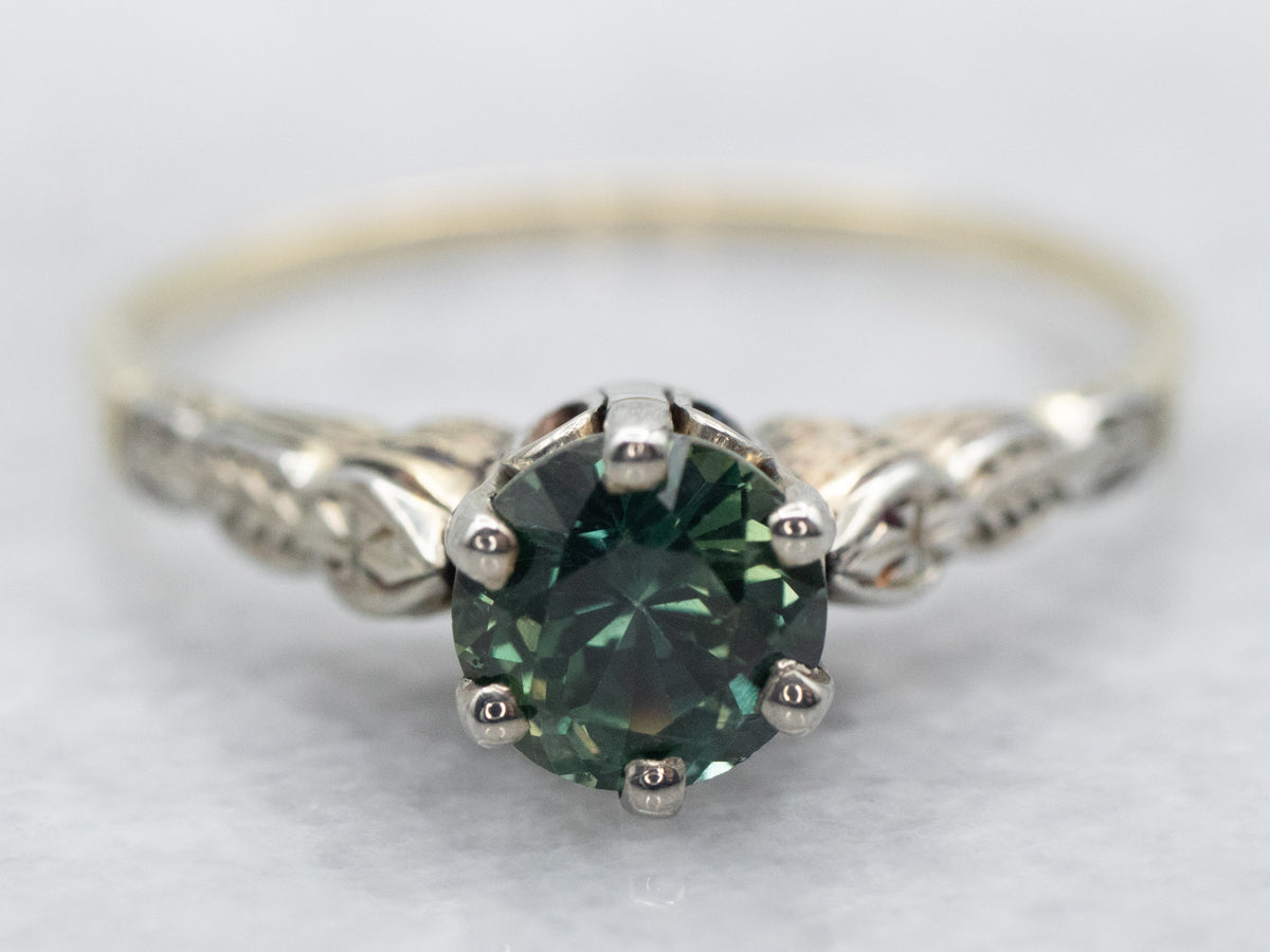 Sparkling Sapphire Engagement Ring