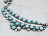 Sterling Silver Turquoise Panel Necklace