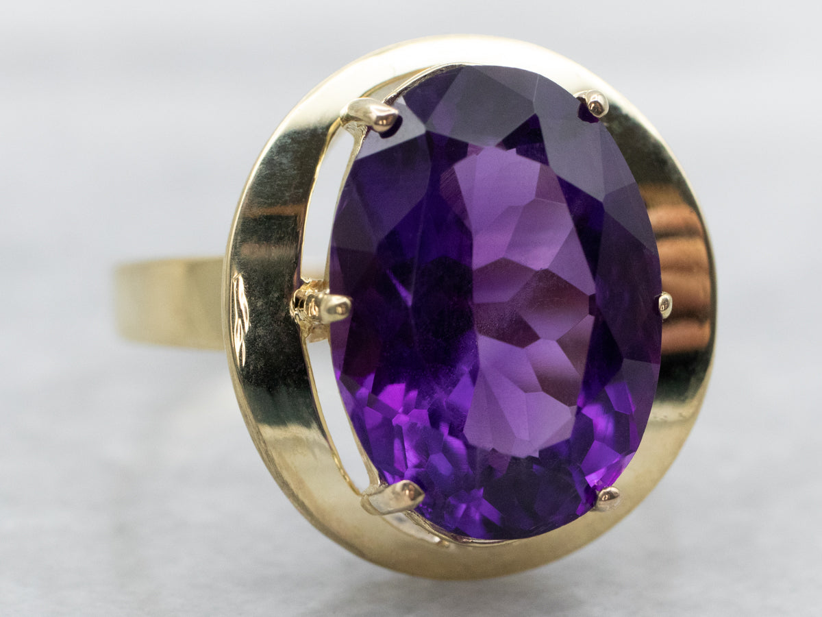 Vintage Amethyst Cocktail Ring