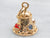 Vintage Opal and Multi Color Glass Bell Charm