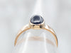 Bezel-Set Sapphire Cabochon Solitaire Ring