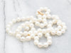 Saltwater Pearl Beaded Necklace with Gold Filigree Clasp