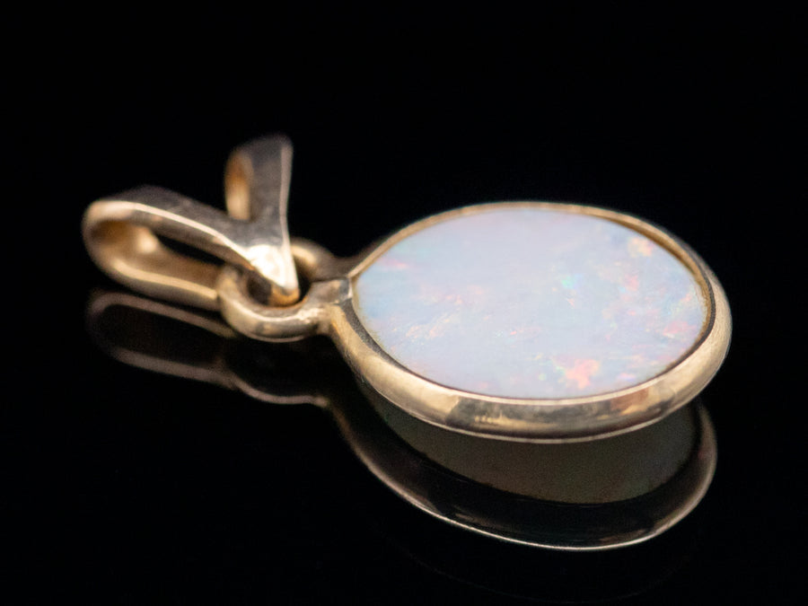 Opal Solitaire Pendant