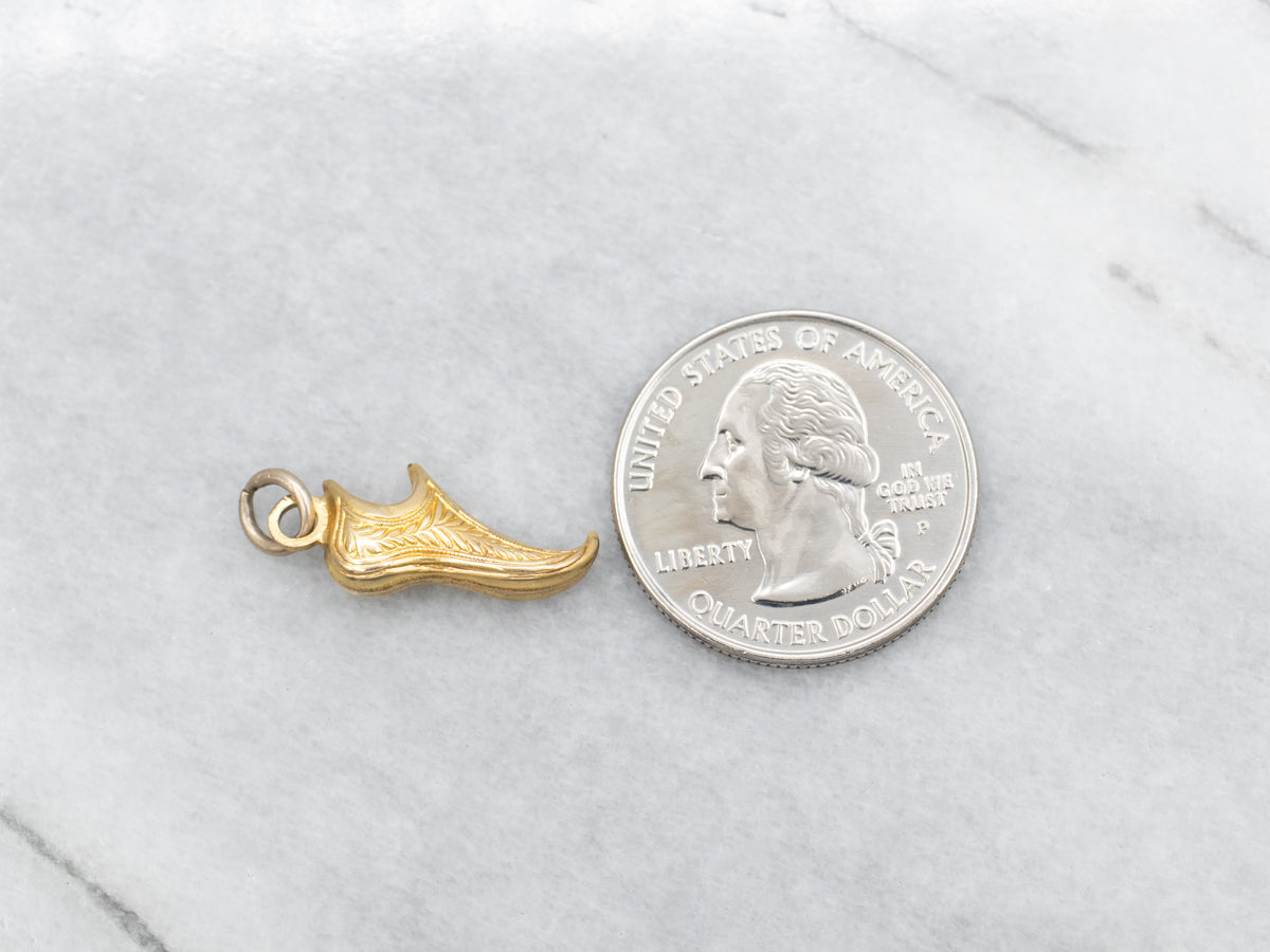 Encanto de zapato genio grabado