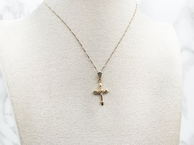 Diamond Set Religious Cross Pendant