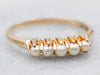 Vintage Gold Seed Pearl Band