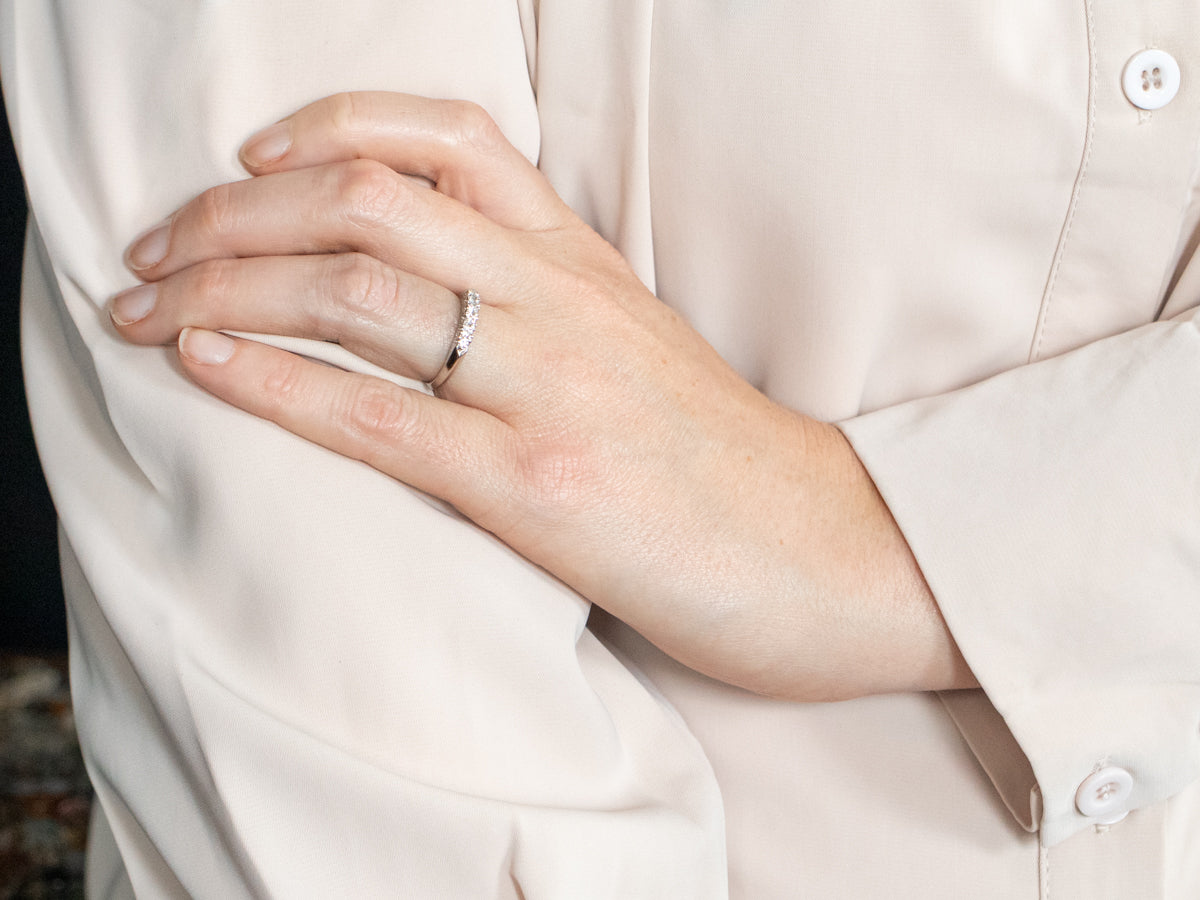 Platinum Diamond Wedding Band