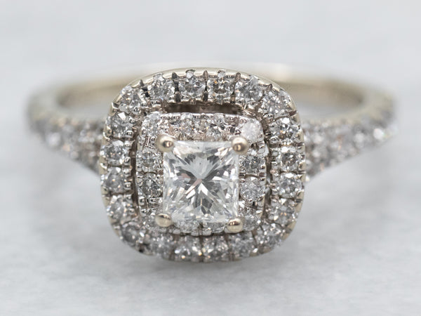Neil Lane Modern Princess Cut Diamond Engagement Ring