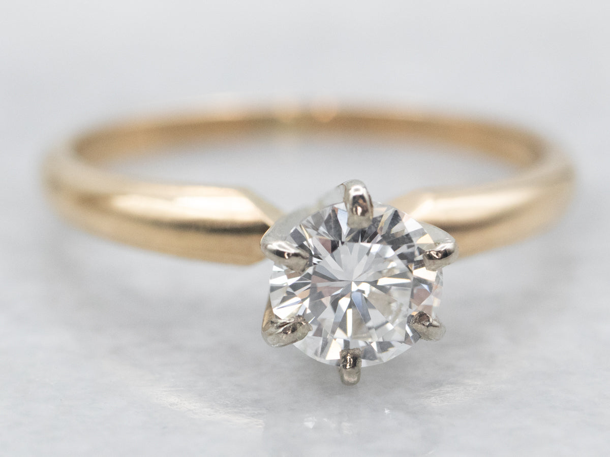 Timeless Diamond Solitaire Engagement Ring