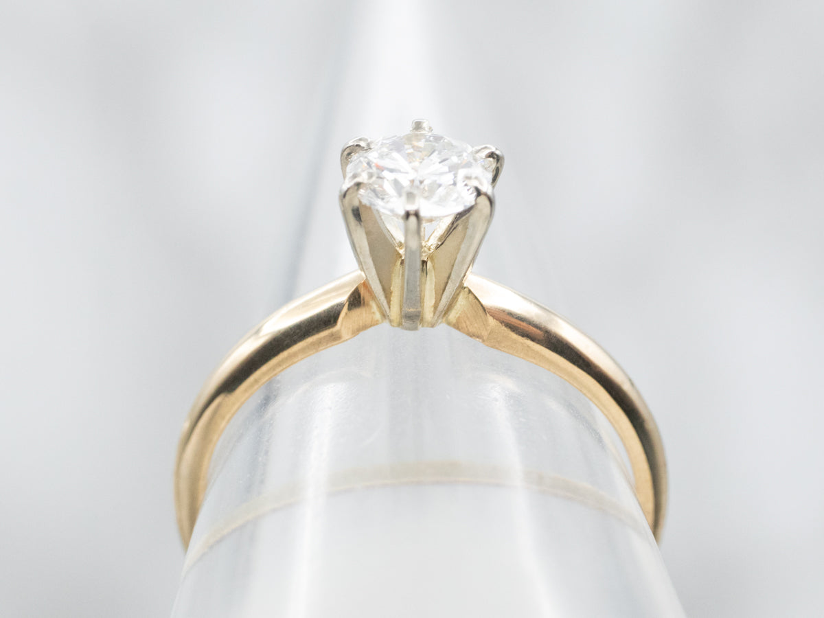 Timeless Diamond Solitaire Engagement Ring