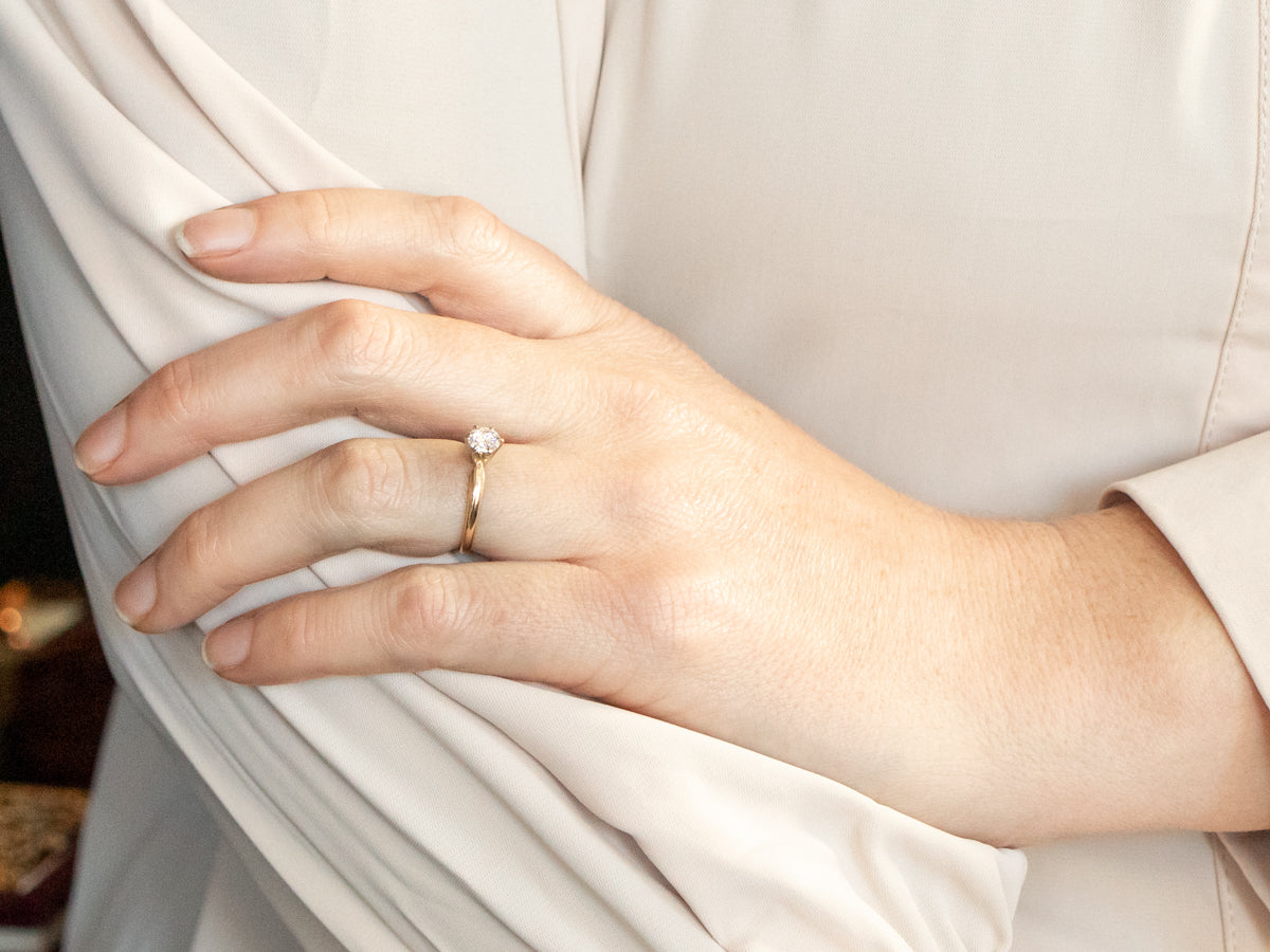 Timeless Diamond Solitaire Engagement Ring