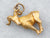 Aries The Ram Yellow Gold Charm Pendant
