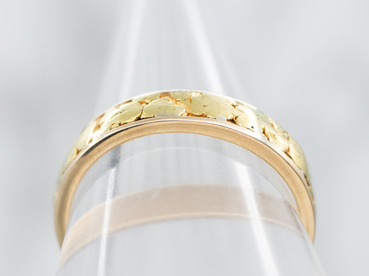 Gold Nugget Patterned Band