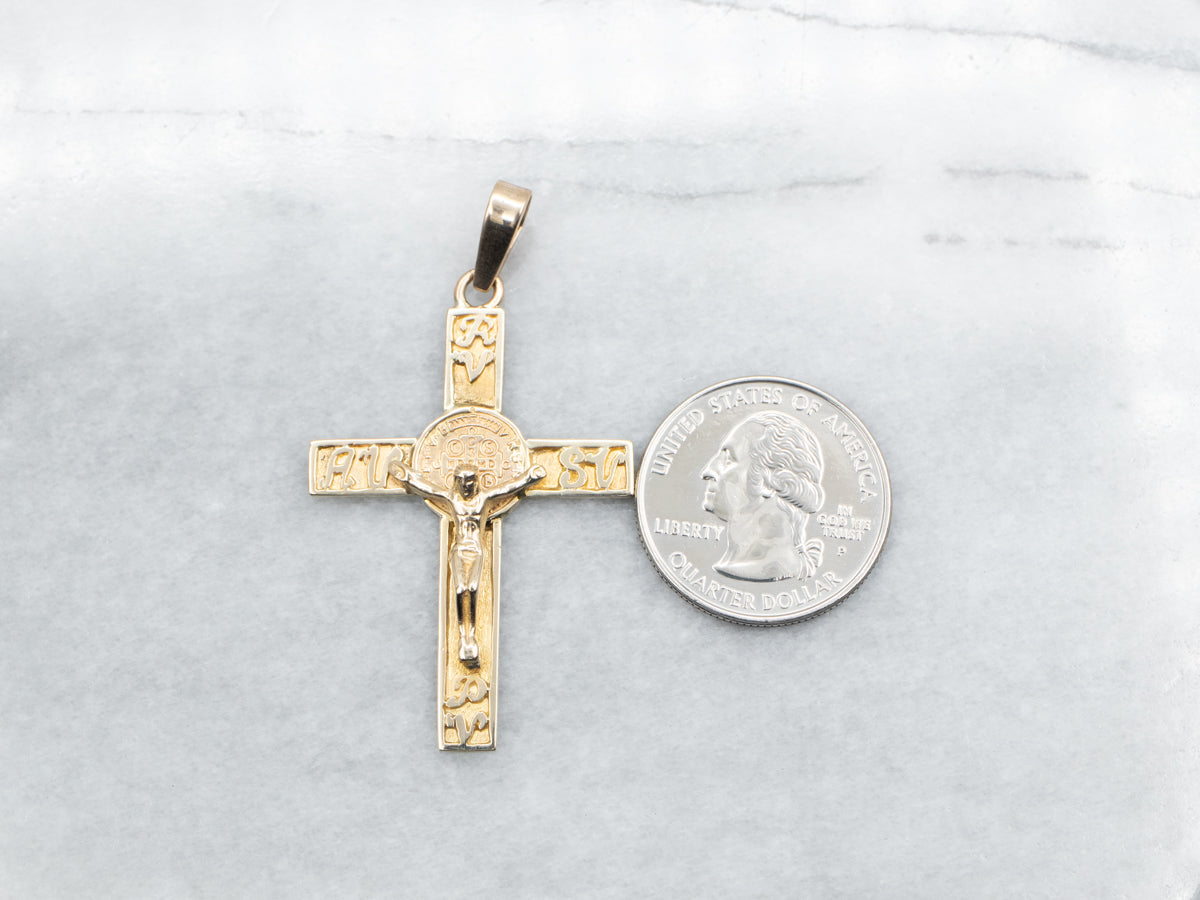 Gold Crucifix Pendant