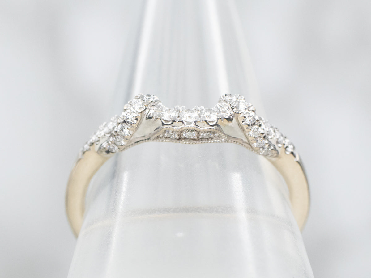 White Gold Diamond Guard Band